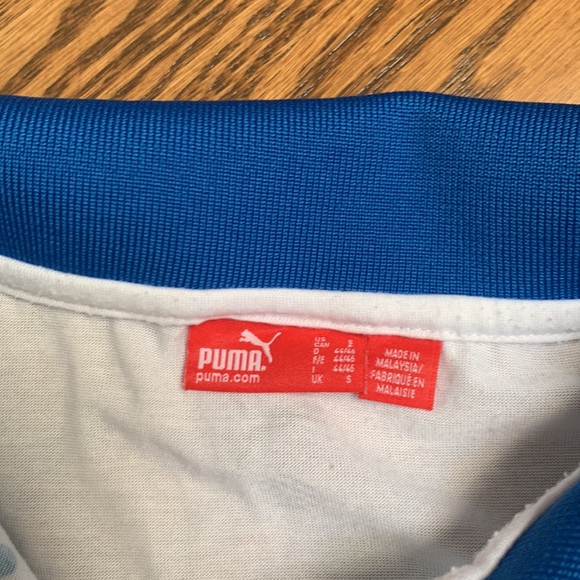 Puma Men’s Blue Patterned Polo Cotton Size Small - Picture 7 of 7